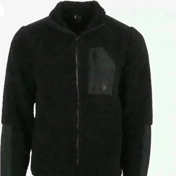 Spyder full zip men’s sherpa jacket. NWOT. Available in small and medium - Picture 1 of 7